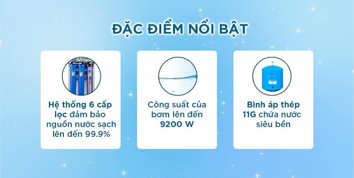 Cấu tạo của máy lọc nước KB50 công suất 50l/h