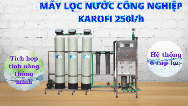 Hình ảnh máy lọc nước công nghiệp karofi công suất 250 lít/h
