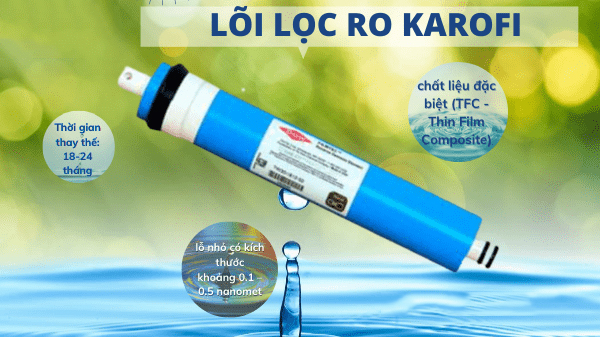 Lõi lọc số 4 karofi – Màng RO nhập khẩu