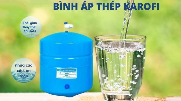 Bình áp thép máy lọc nước Karofi