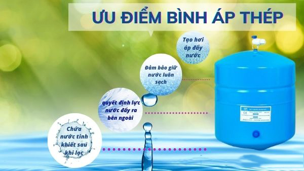 Ưu điểm bình áp thép Karofi