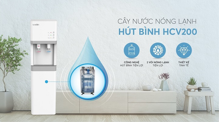 Hình ảnh cây nước nóng lạnh hút bình HCV200
