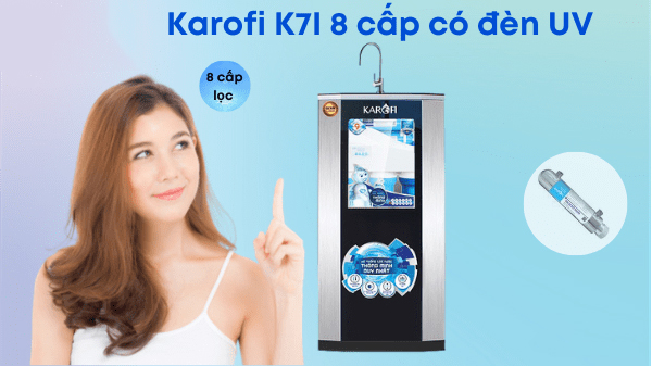 máy lọc nước thông minh Karofi IRO 1.1 K7I-1 7 cấp lọc
