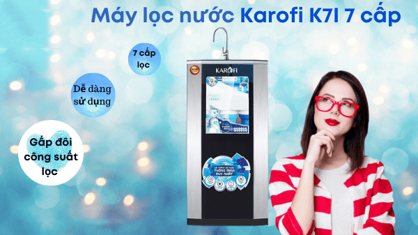máy lọc nước thông minh Karofi IRO 1.1 7 cấp