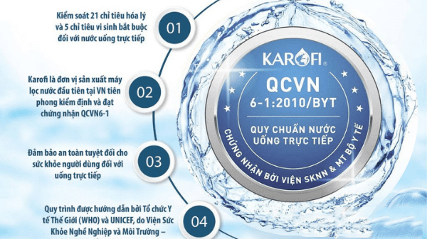 Máy lọc nước N-e239 có nguồn nước đầu ra siêu sạch và an toàn